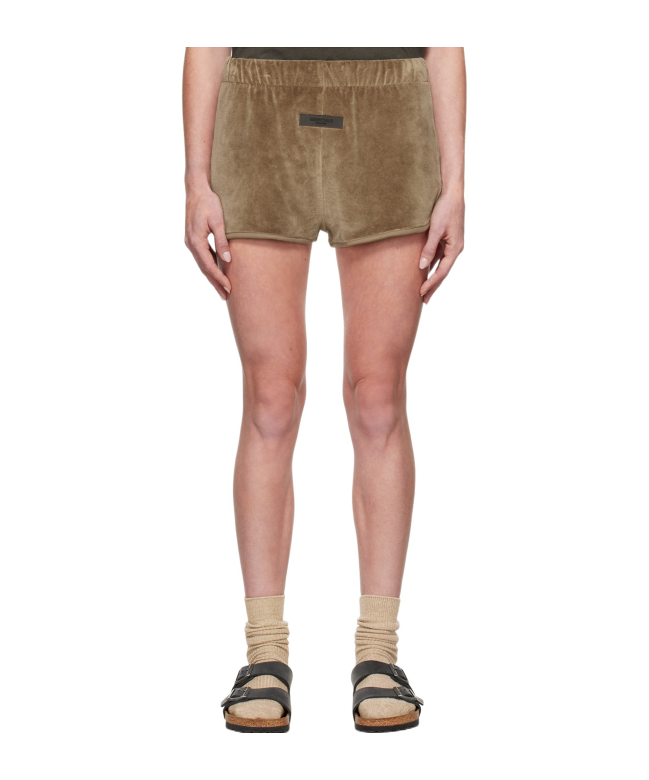 ESSENTIALS LOGO ELASTIC WAIST SHORTS