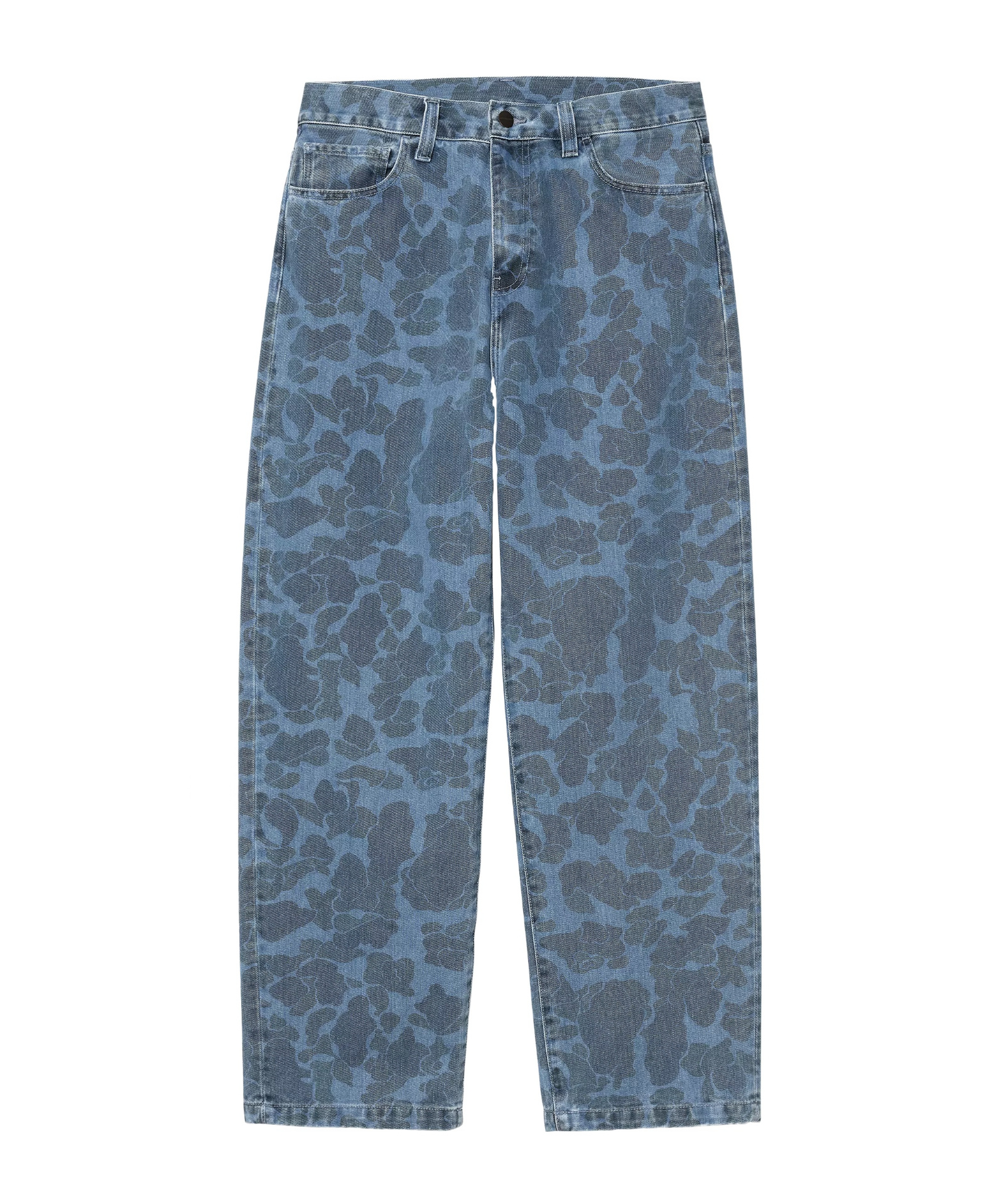 Carhartt Printed Denim Duck Landon Pant In Blue