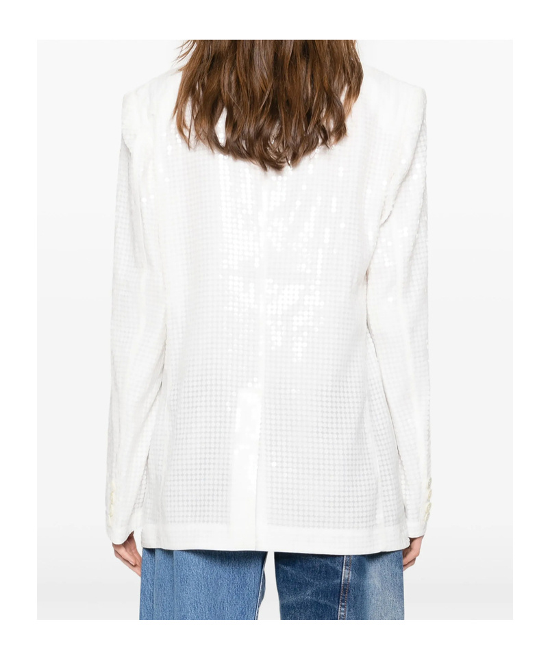 Junya Watanabe Single-breasted Jacket In Sequinned Satin