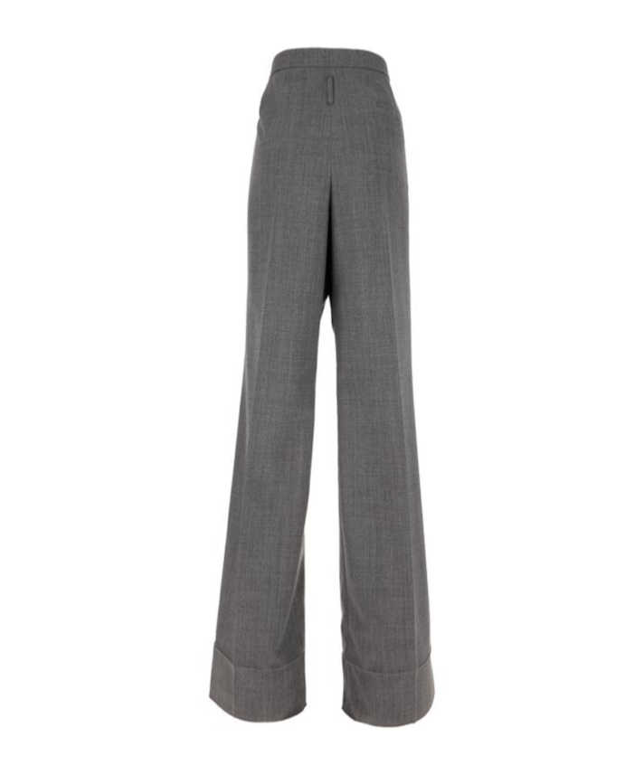 Prada Belt-loop Casual Pants In Gray