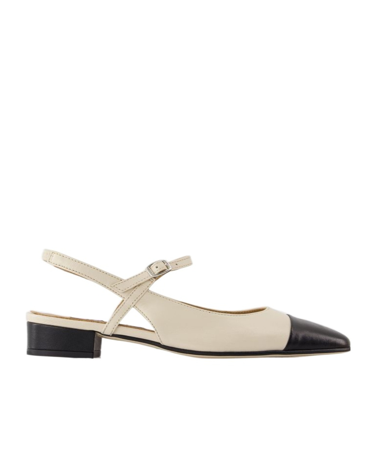 Carel Paris Open-heeled Flats In Nude