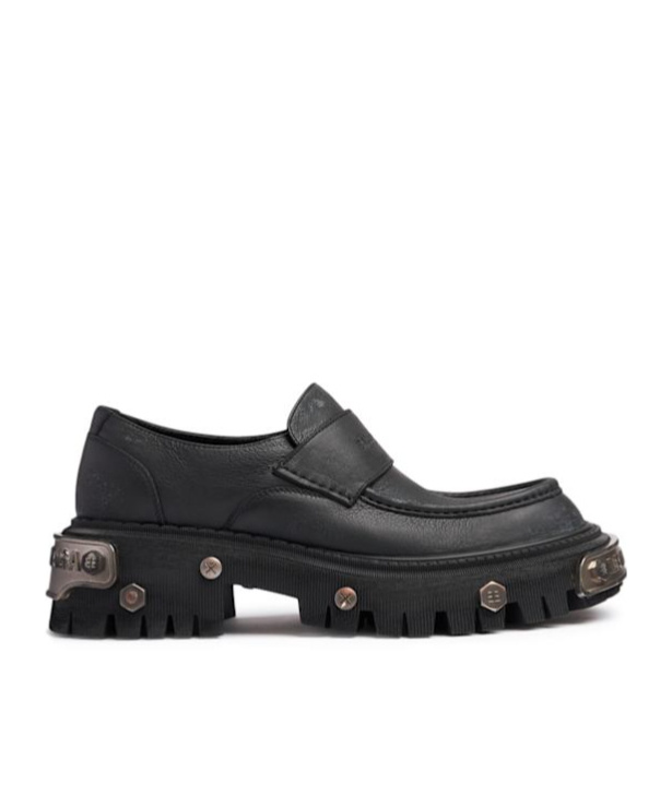 Balenciaga Tractor Leather Loafers