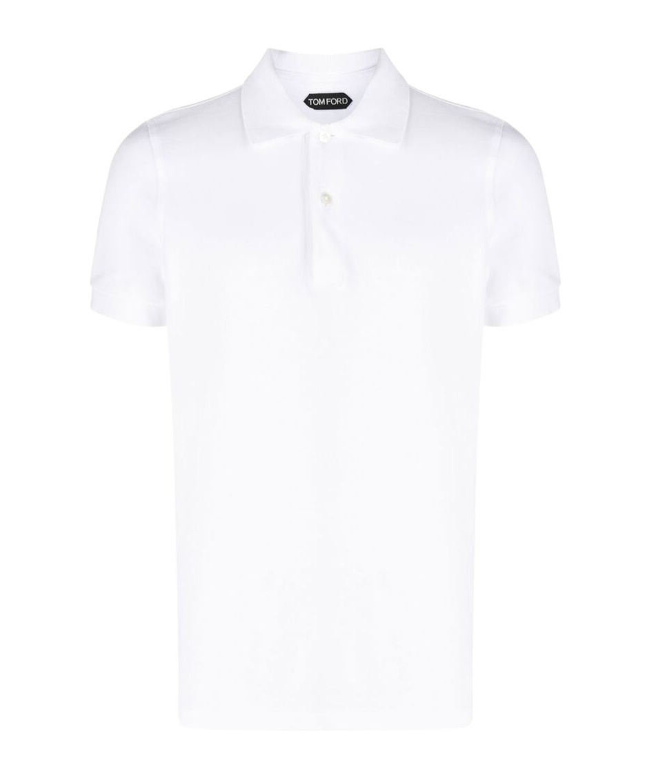 Shop Tom Ford Short-sleeved Polo Shirt In White