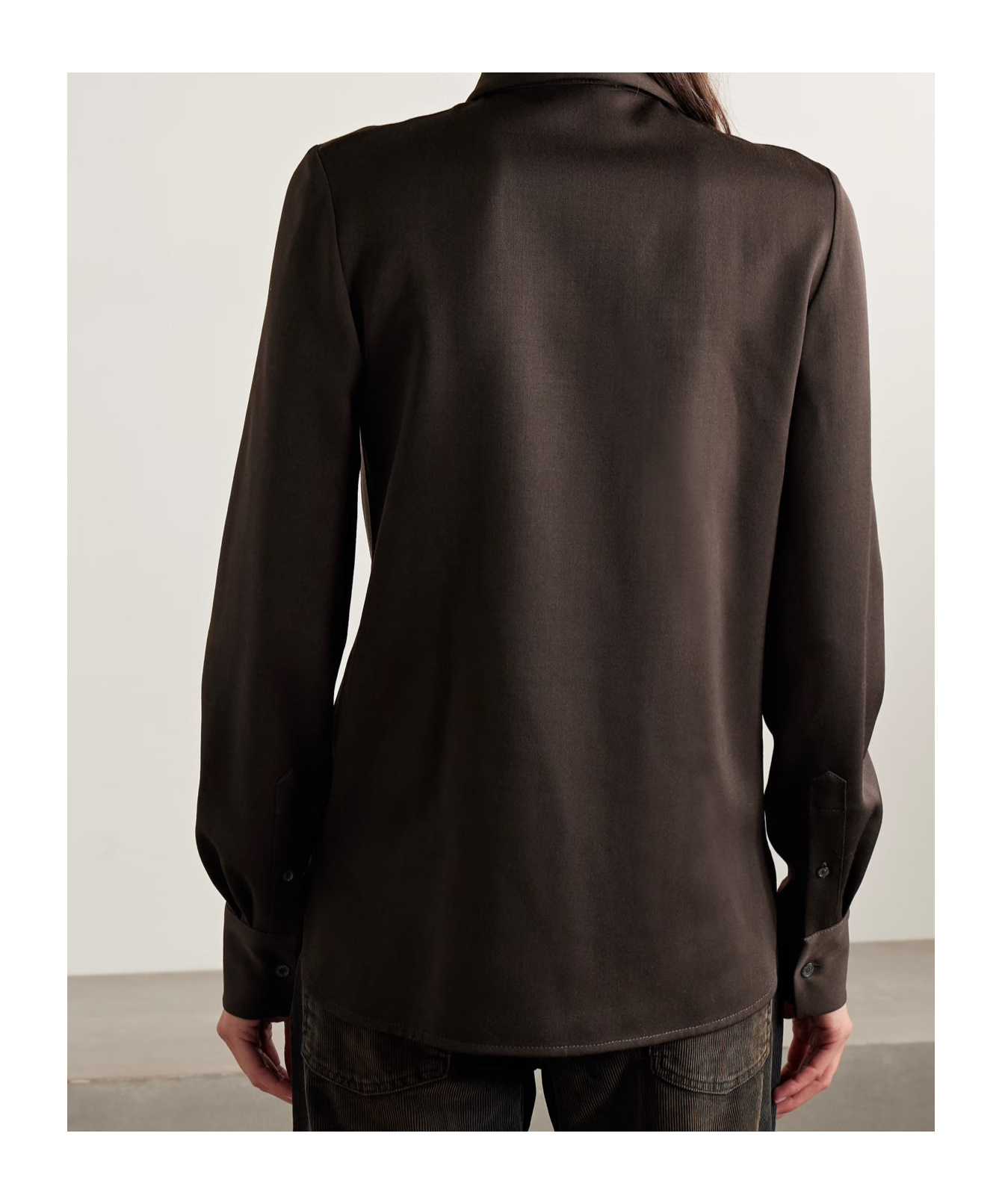 Acne Studios Long Sleeve Shirt In Brown