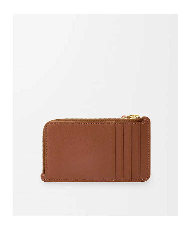 Loewe Knot Coin Cardholder In Shiny Nappa Calfskin In Brown