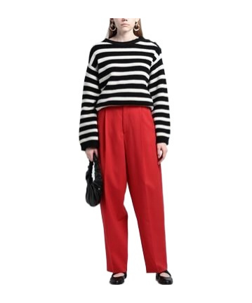Marni Plain Colour Trousers In Red