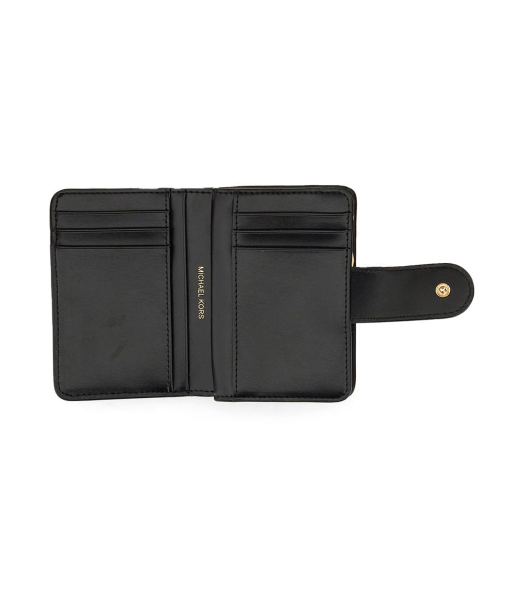 Michael Michael Kors Mk Charm Md Tab Pckt Bifold-tu Nd Michael By Michael Kors Female In Black