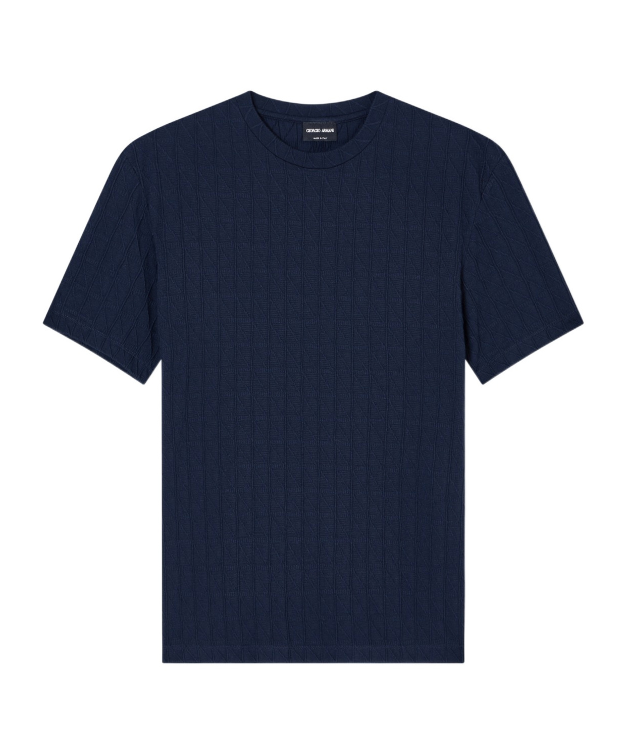 Giorgio Armani Asv Stretch Viscose And Cashmere Blend Crew Neck T-shirt