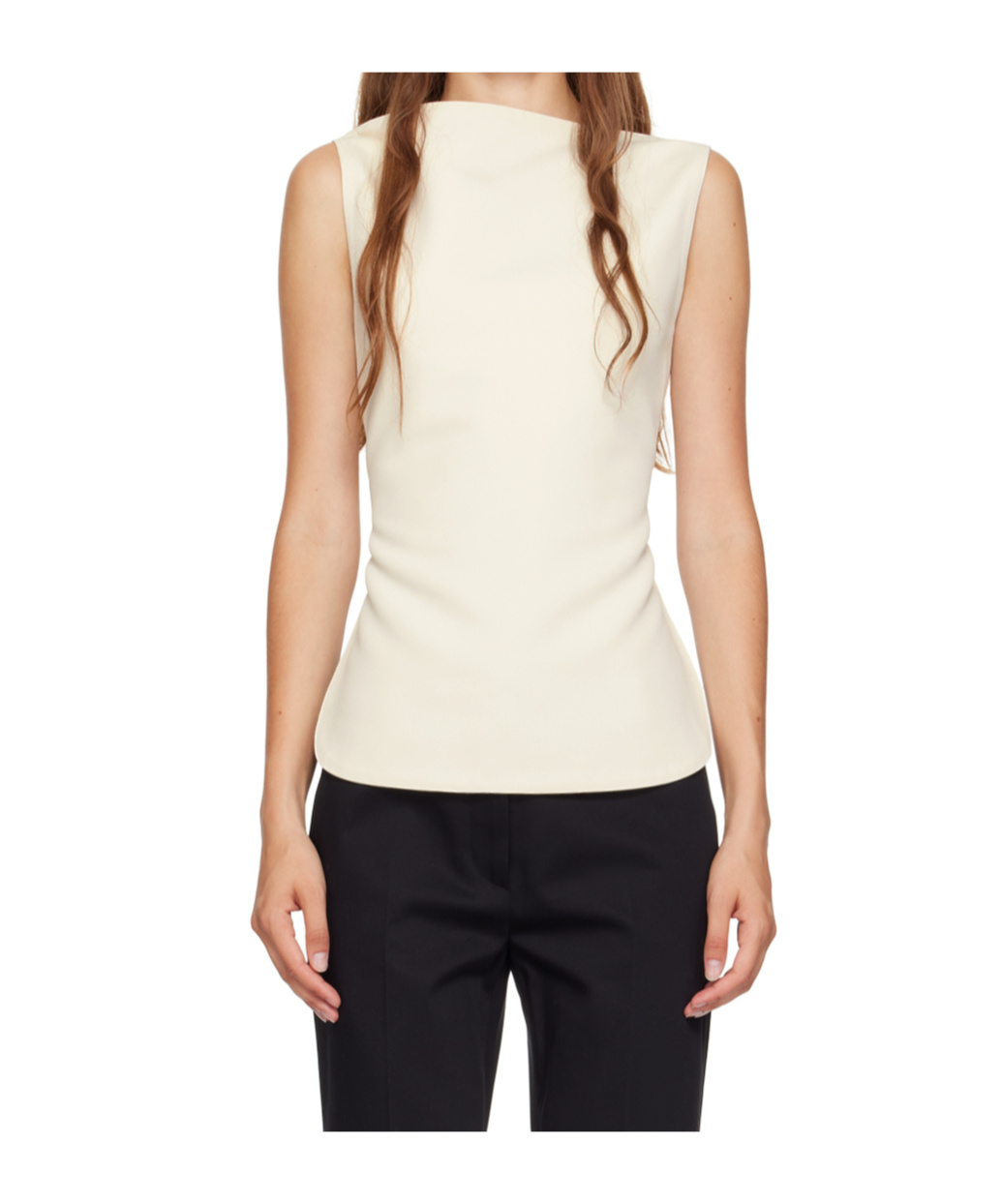 Rohe Backless Lace-up Vest In White