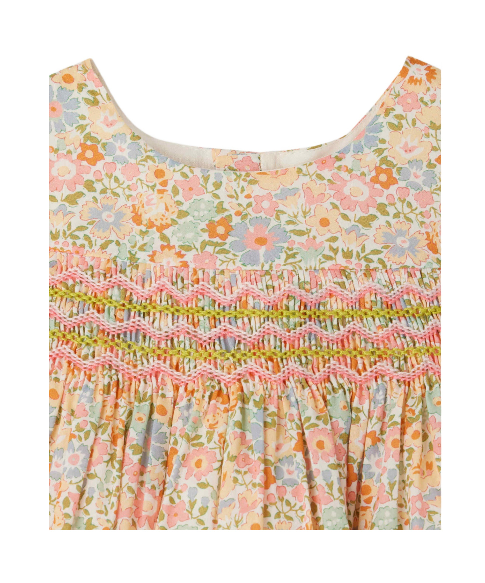 Bonpoint Short Sleeve Dress In Nude