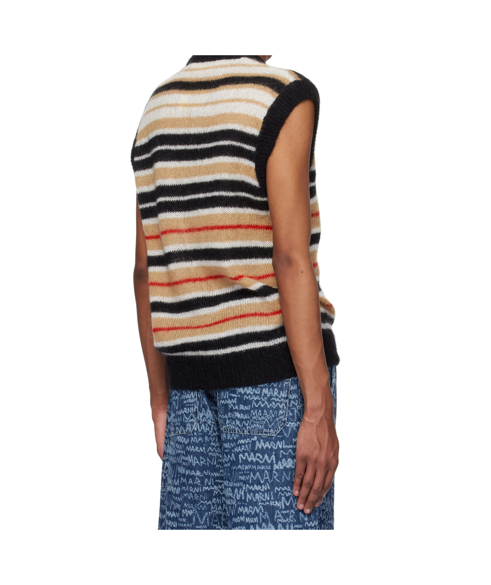 Marni Fuzzy Wuzzy Vest In Blue