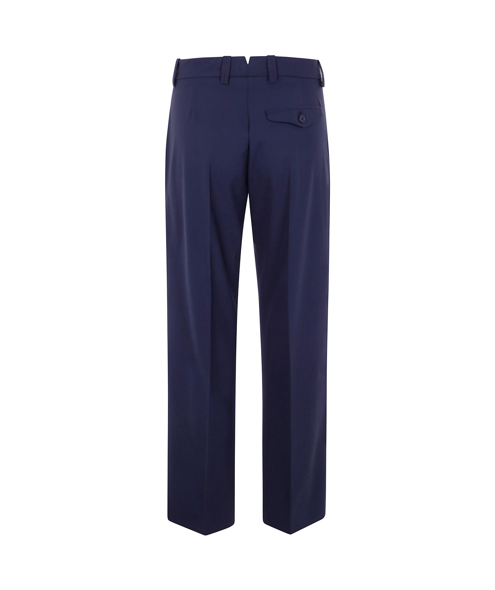 Semicouture Belt-loop Dress Pants In Blue