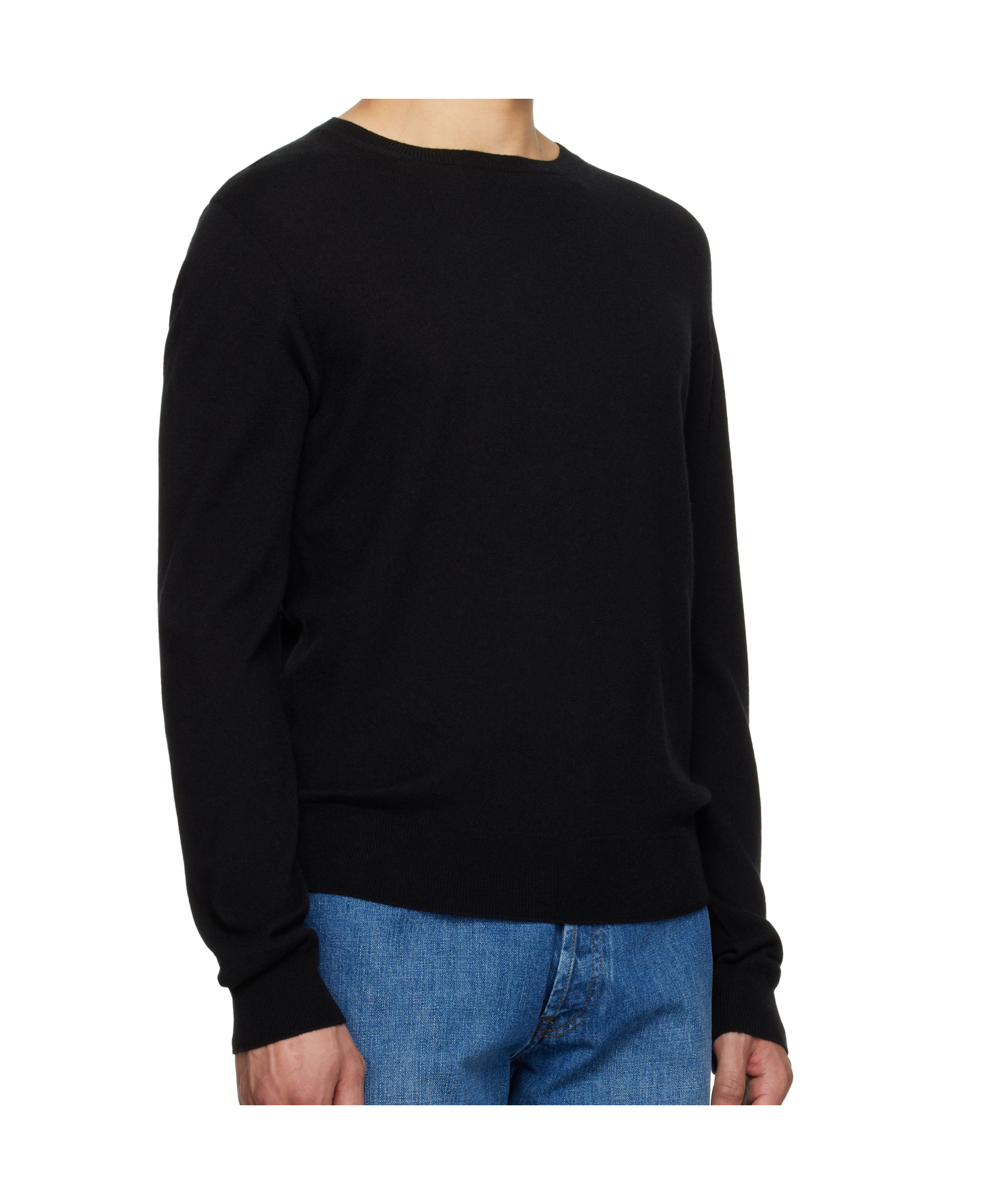 The Row Black Rowley Sweater In Black