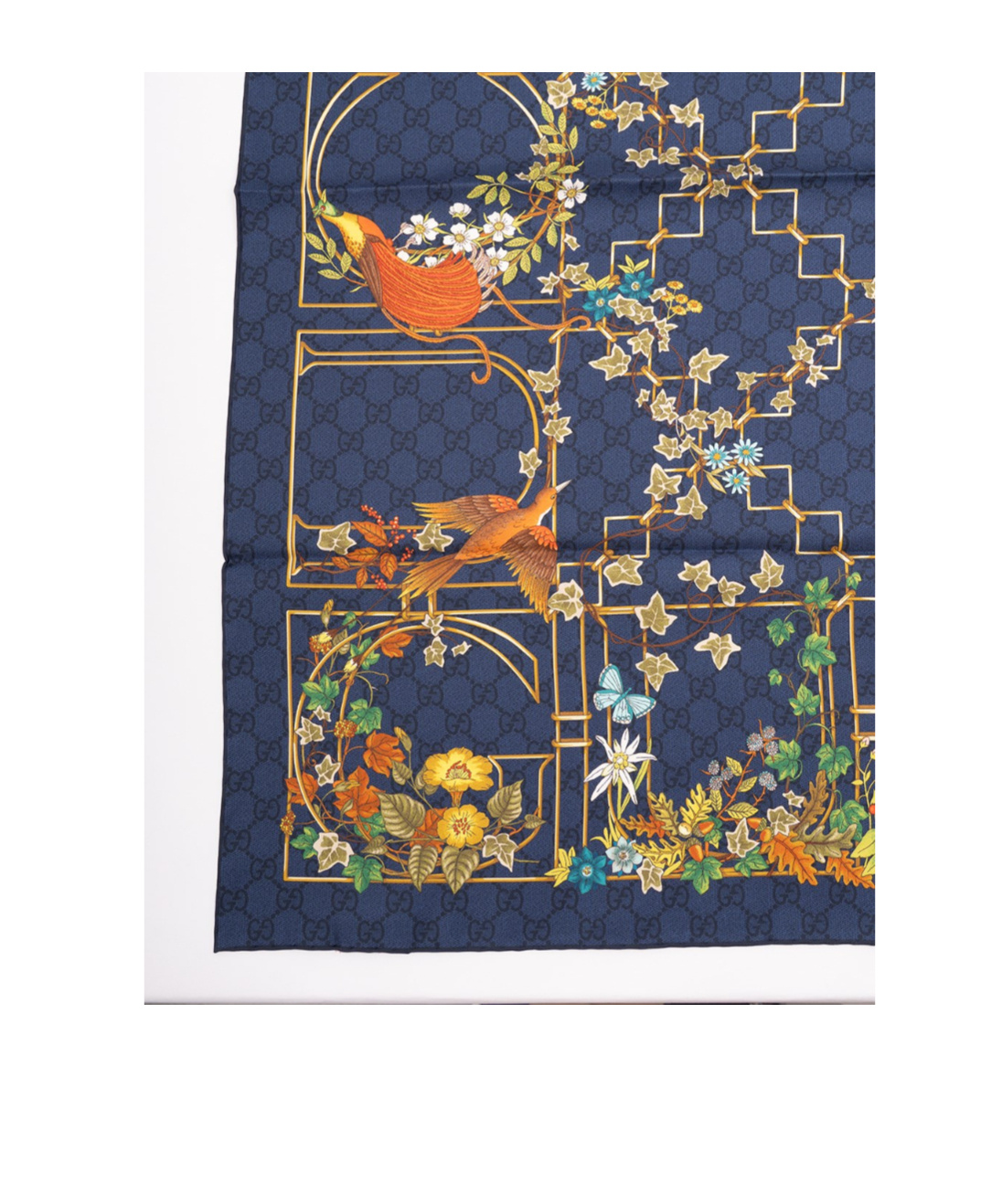 Gucci Printed Silk Scarf In Multi