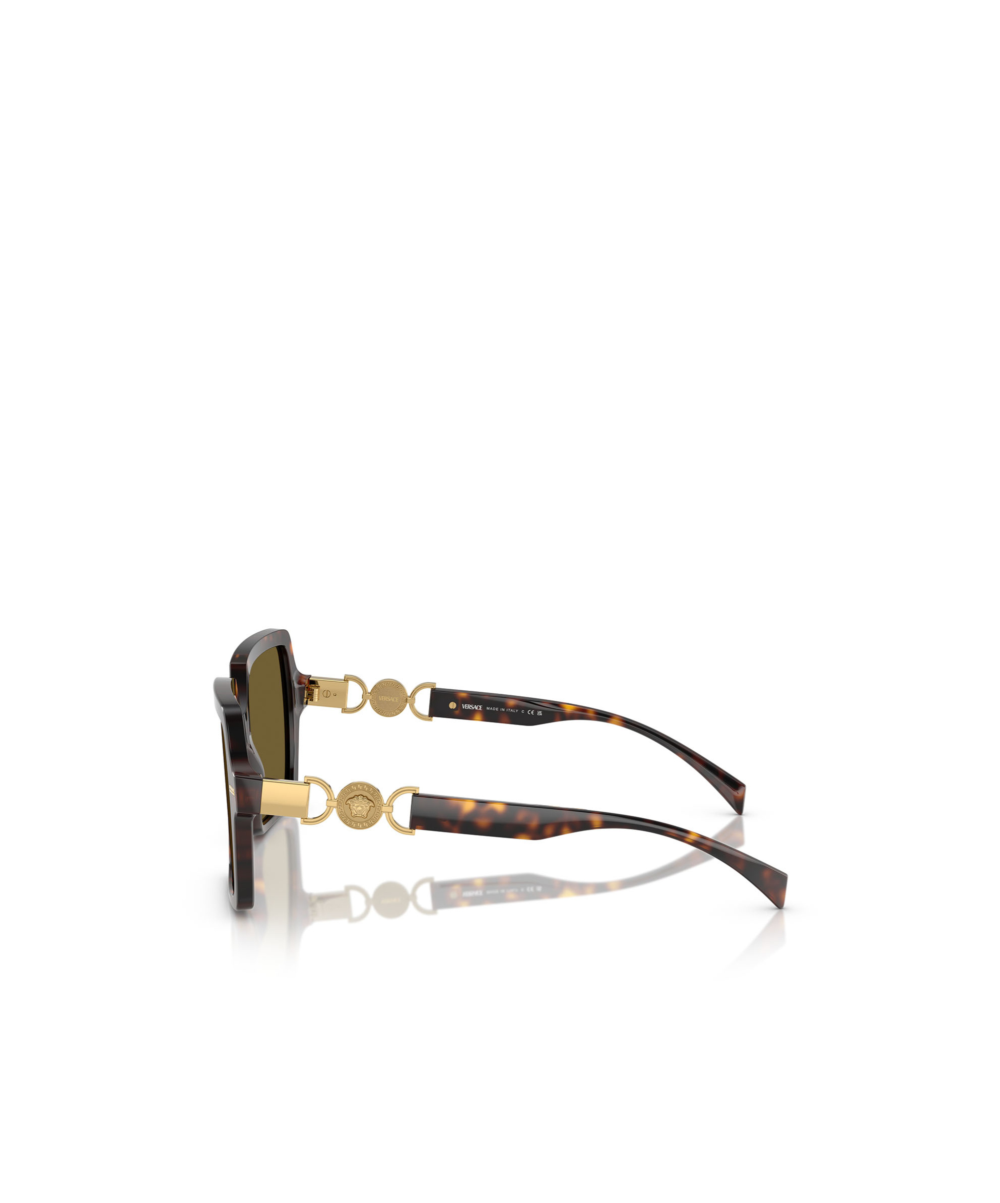 Versace Medusa Head Square-frame Sunglasses In Green