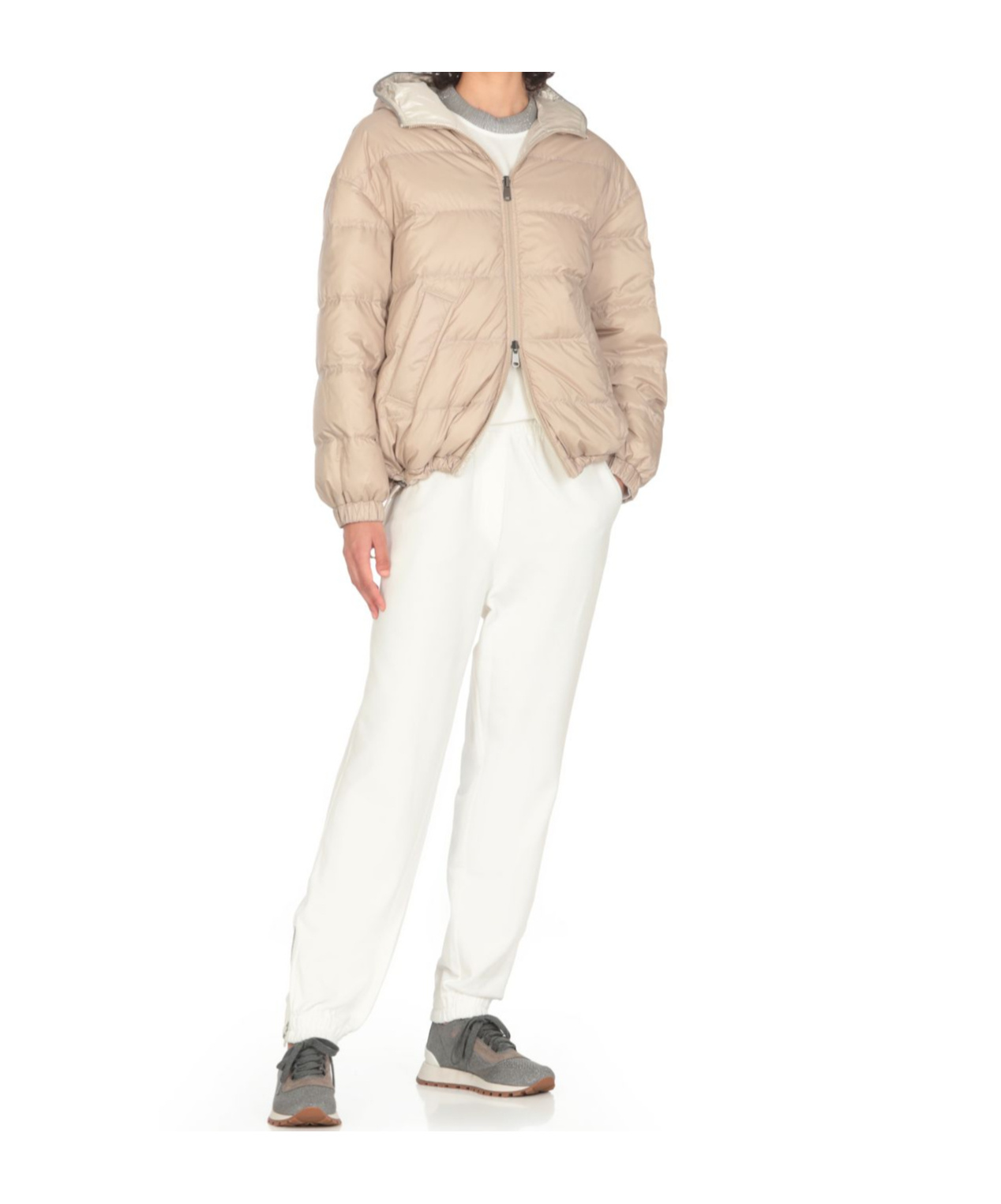 Brunello Cucinelli Revers Quilt In White