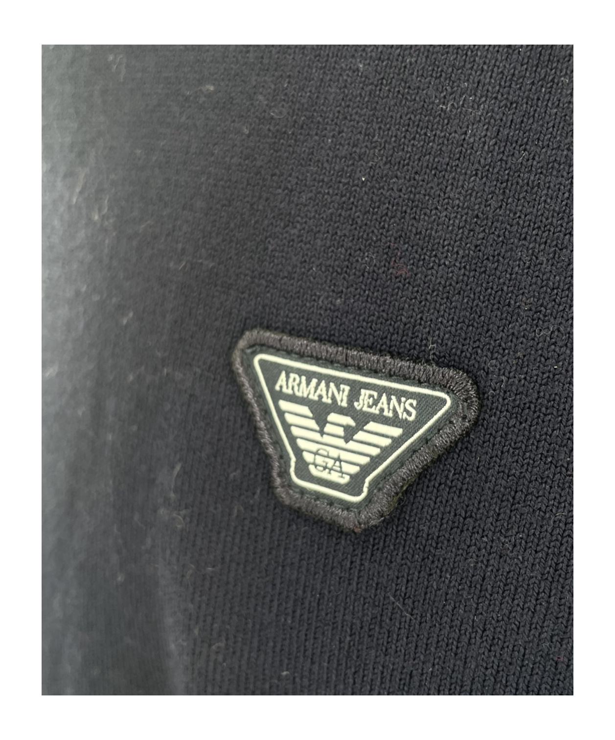 Armani Jeans Logo Decal Sweater In Black