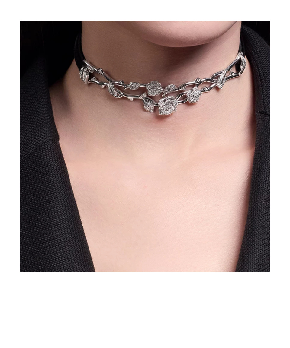 Dior Rose  Bagatelle Choker In Multi
