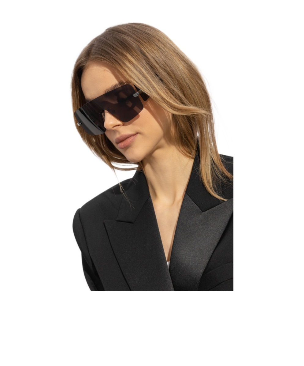 Alexander Mcqueen Eyewear Shield Frame Sunglasses In Nude