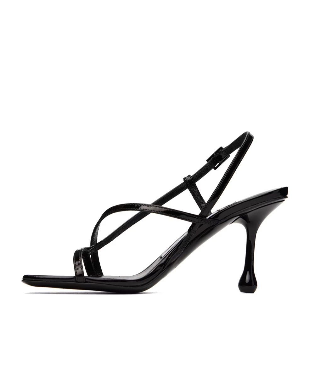 Jimmy Choo Etana 80 Crystal Embellished Sandals In Black