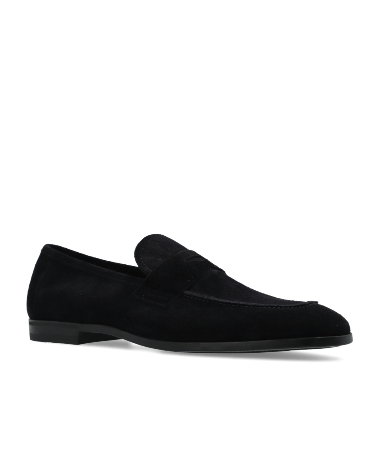 Tom Ford Round Head Loafer Shoes In Black