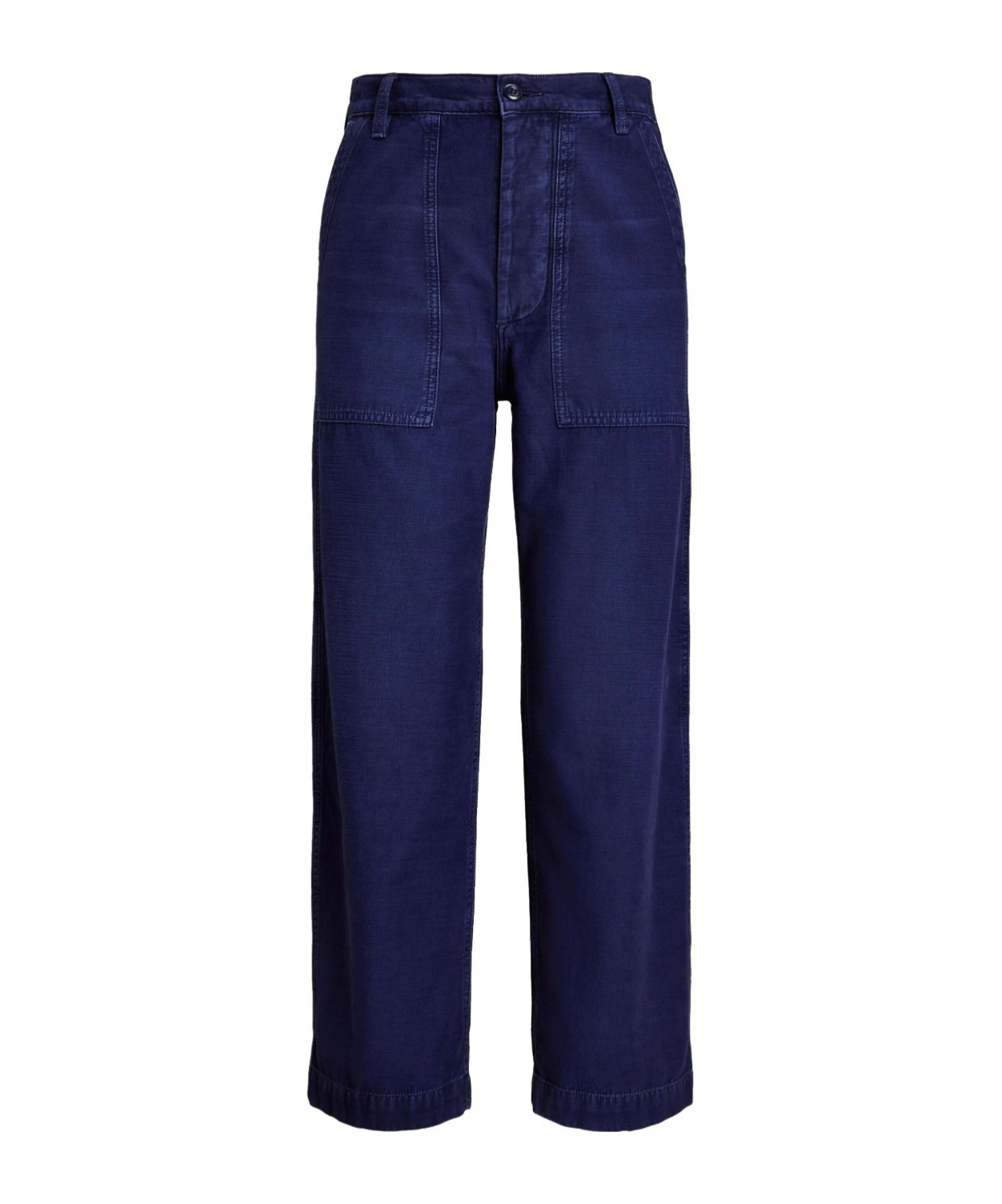 Polo Ralph Lauren Wide-leg Trousers In Navy Blue