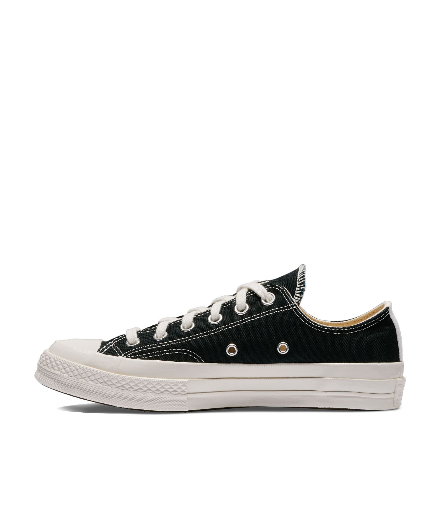 Comme Des Garçons Play Black Converse Edition Chuck 70 Cdg Ox Sneakers In White