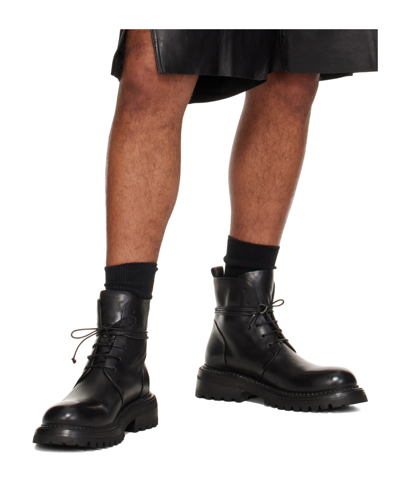 Marsèll Combat Ankle Boots In Black