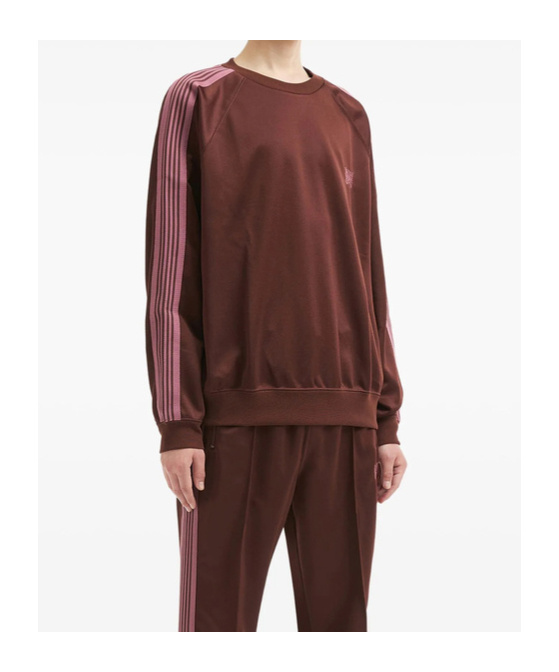 Needles Logo-embroidered Sweatshirt In Brown