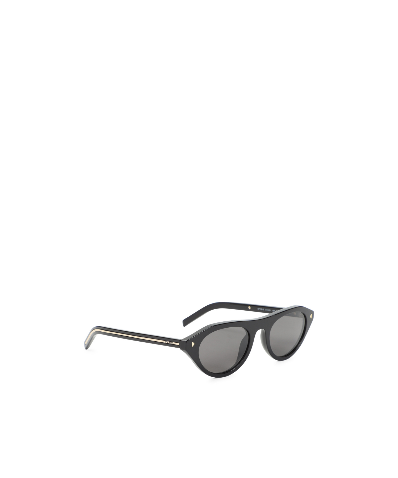 Prada Round Acetate Sunglasses In Gray