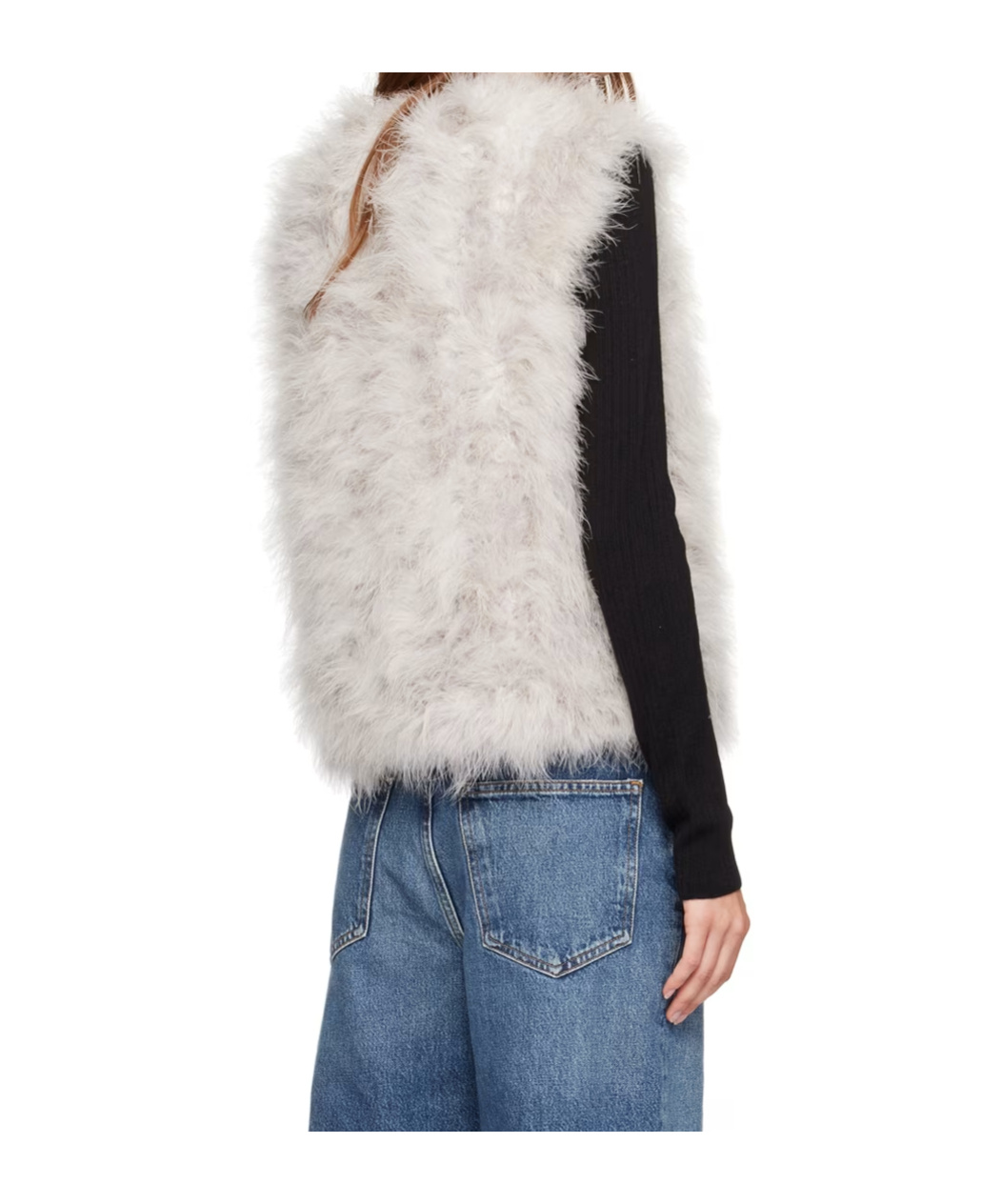 YVES SALOMON ROUND-NECK VEST