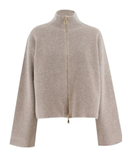 Fabiana Filippi Bi Stretch Wool Blend Reversible Jacket In Neutral