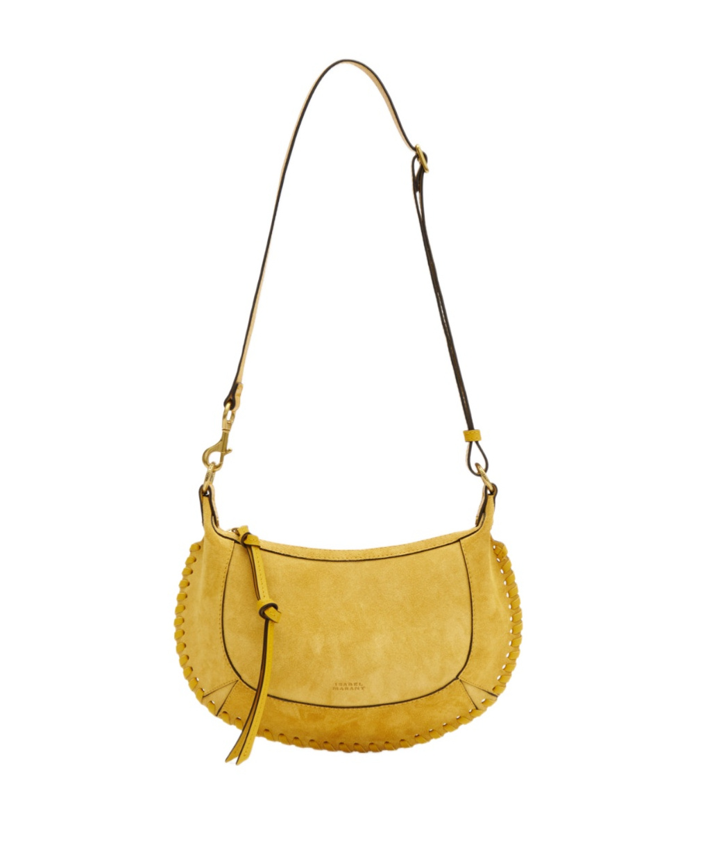 Isabel Marant Shoulder Bag Adjustable Strap Front Back Pockets In Yellow