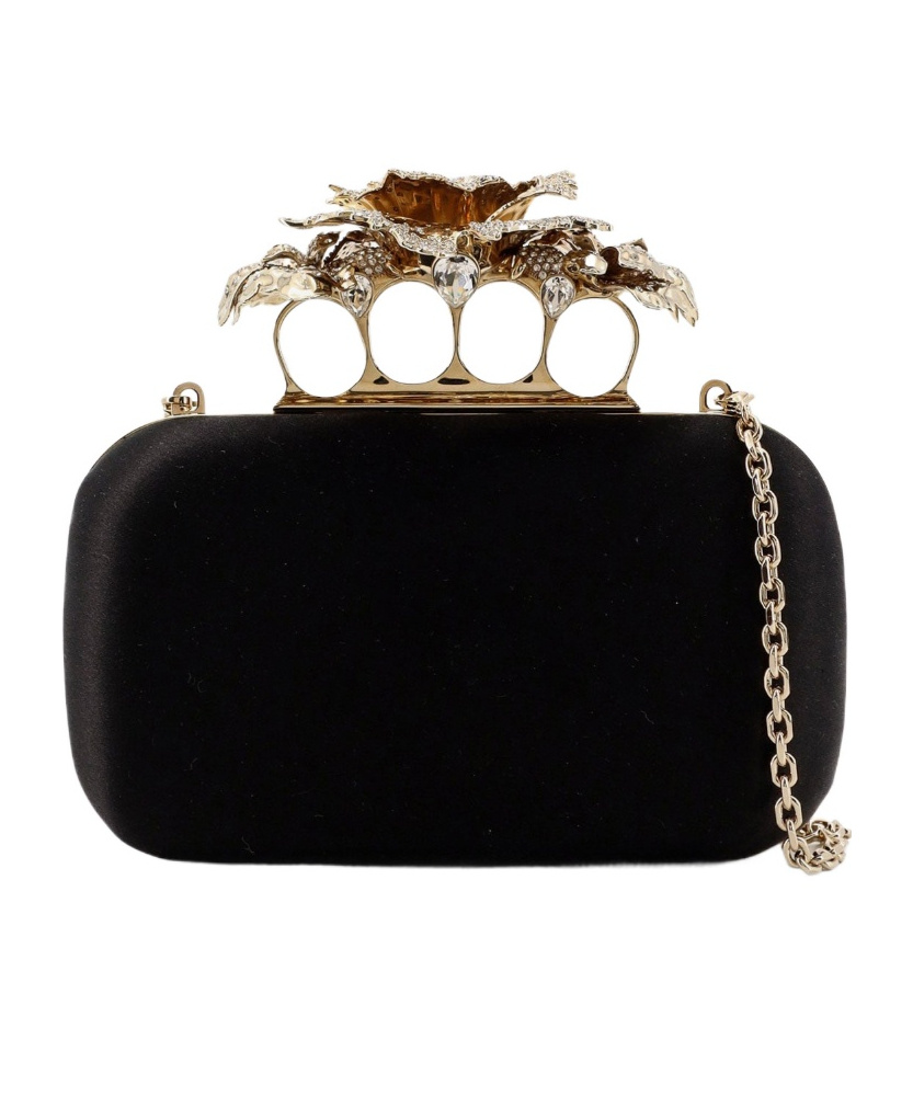 Alexander Mcqueen Chain Shoulder Bag In Black