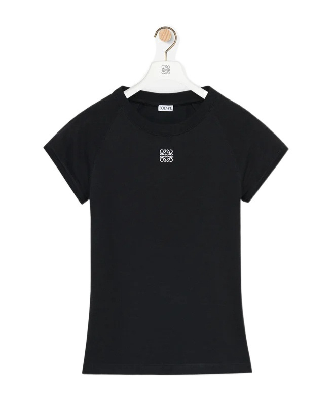 Loewe Small Fit T-shirt In Cotton Blend In Blue