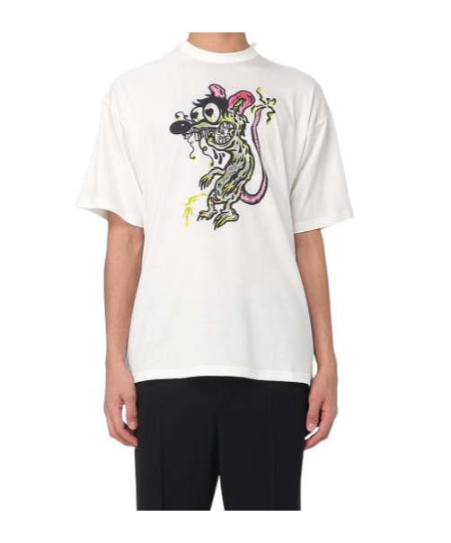 Magliano Mouse Printed Tee In White