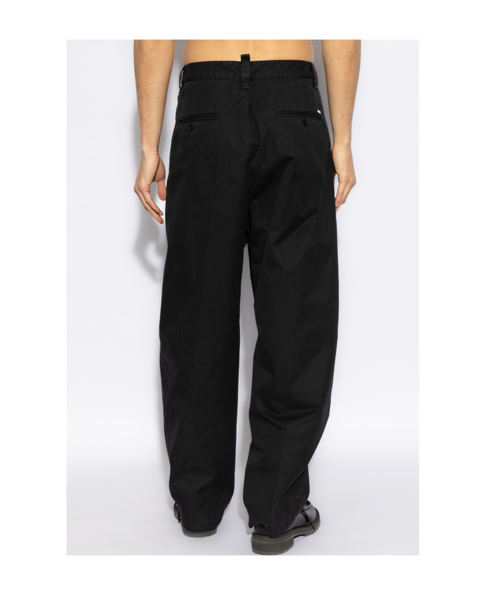 Dsquared2 Belt-loop Casual Pants In Black