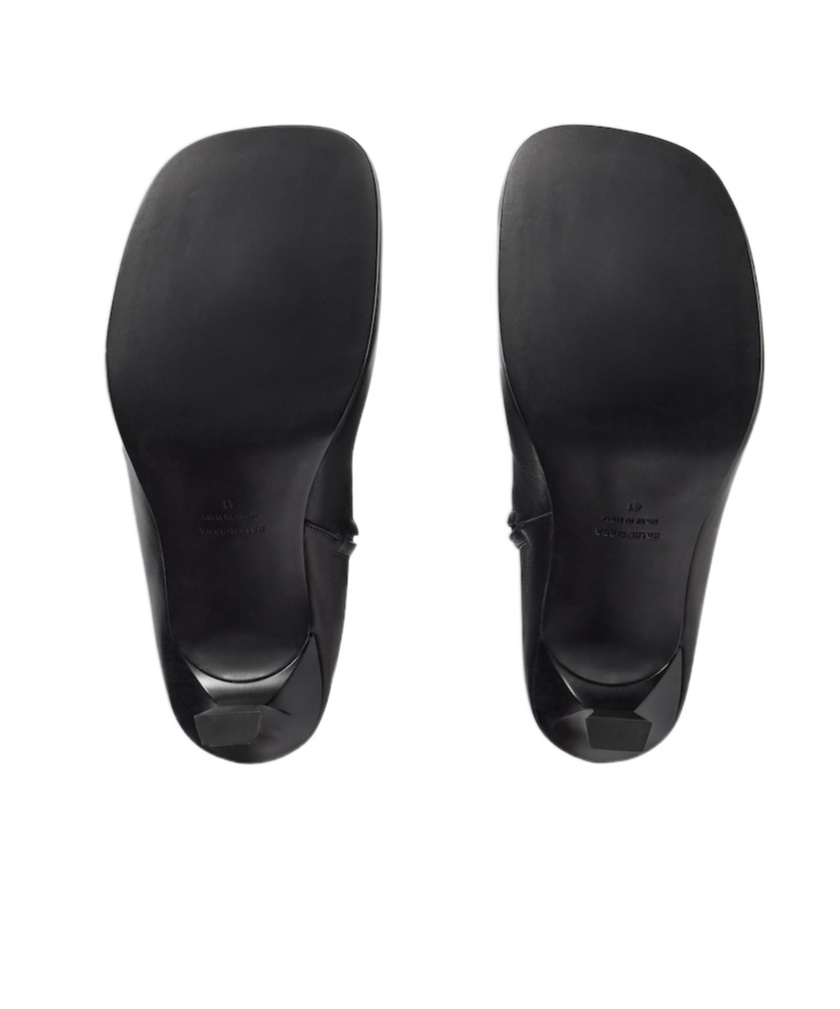Balenciaga X Scholl Leather Knee-high Boots In Black