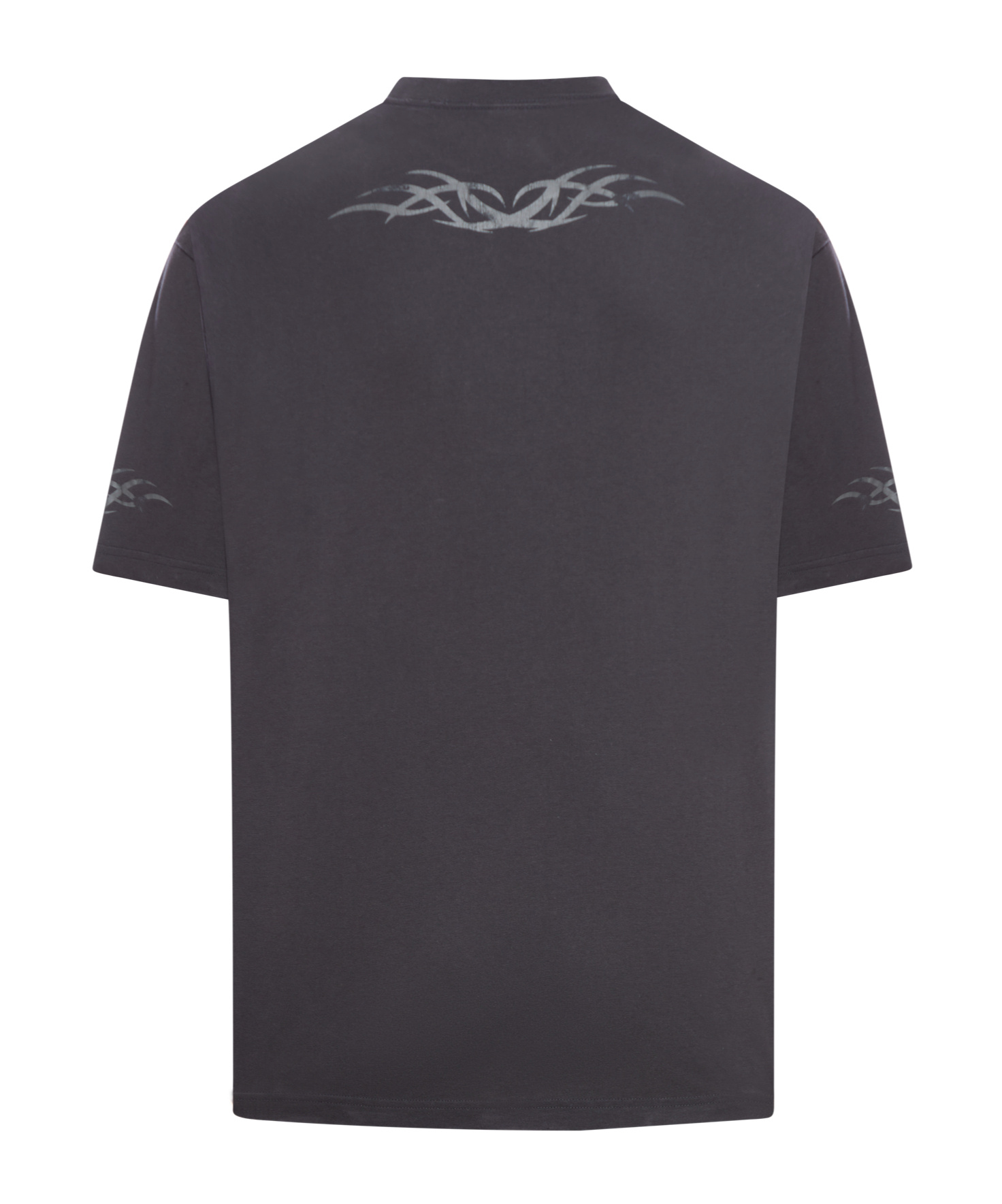 Balenciaga Graphic Logo T-shirt Fit Medium In Black