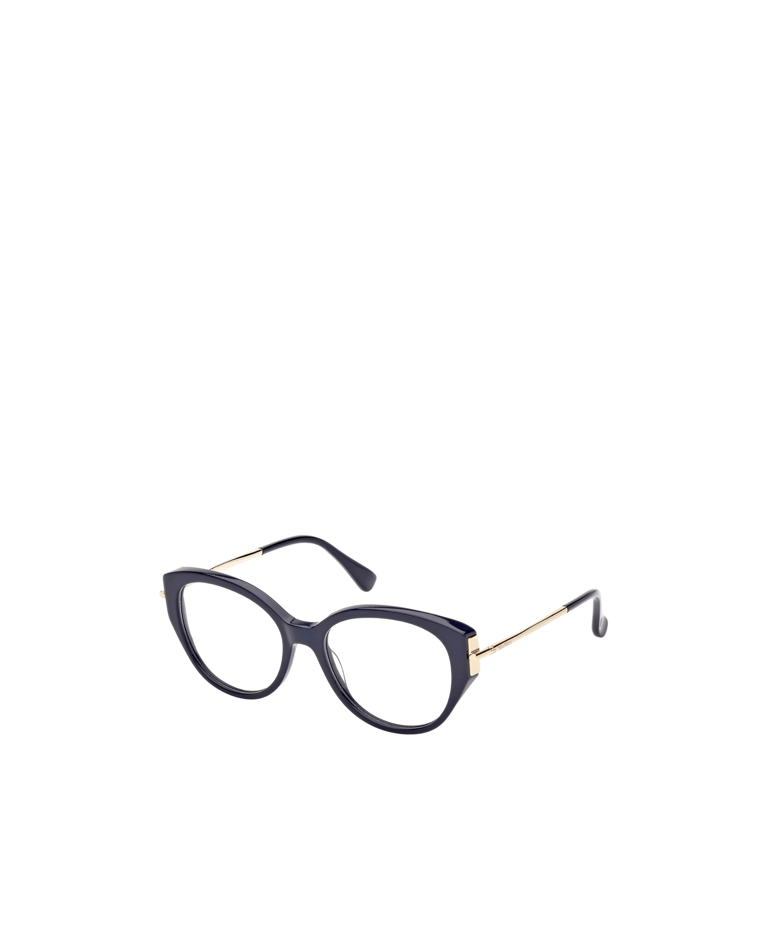 Max Mara Oval Frame Glasses In Black