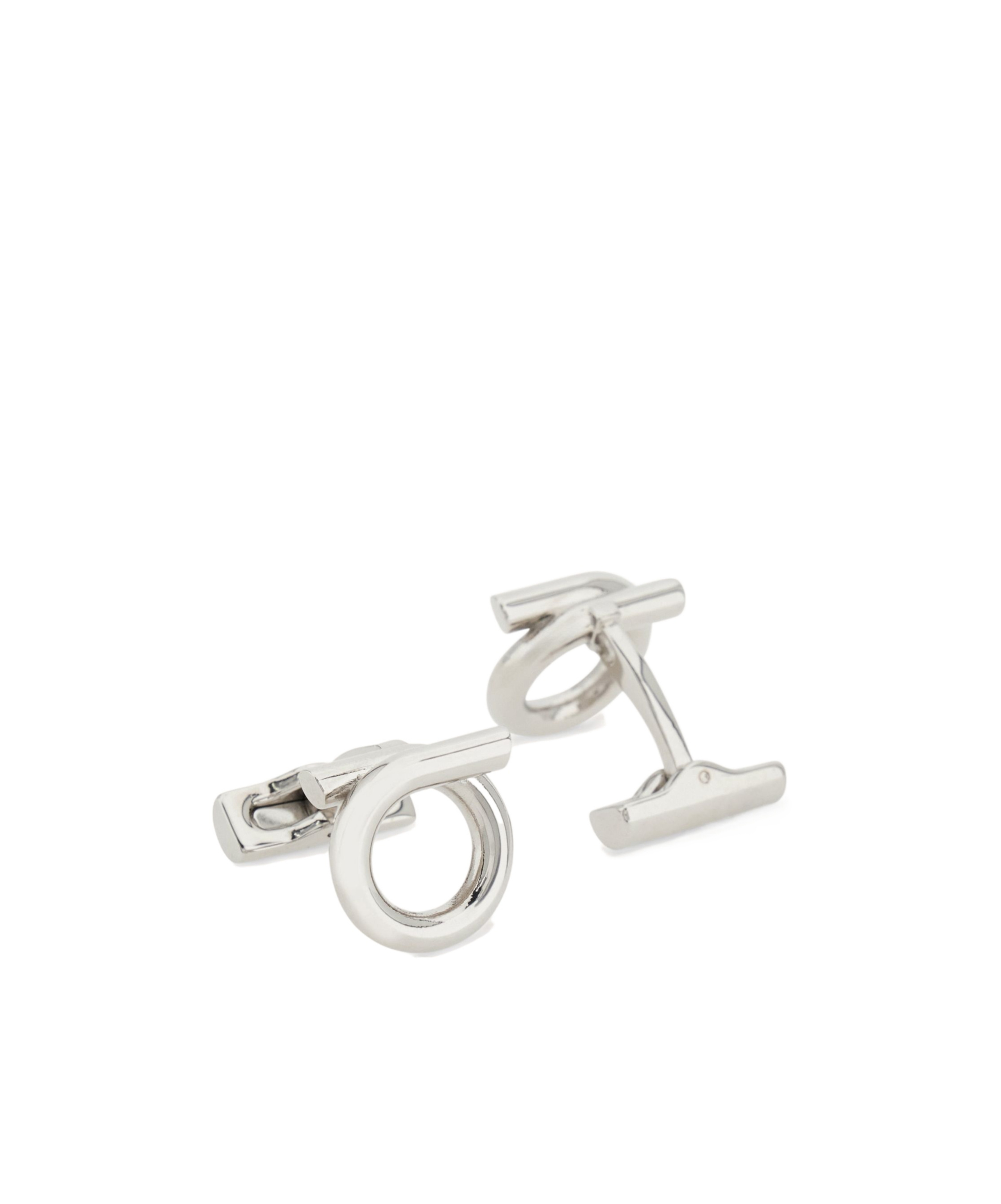 Ferragamo Gancini Cufflinks In White