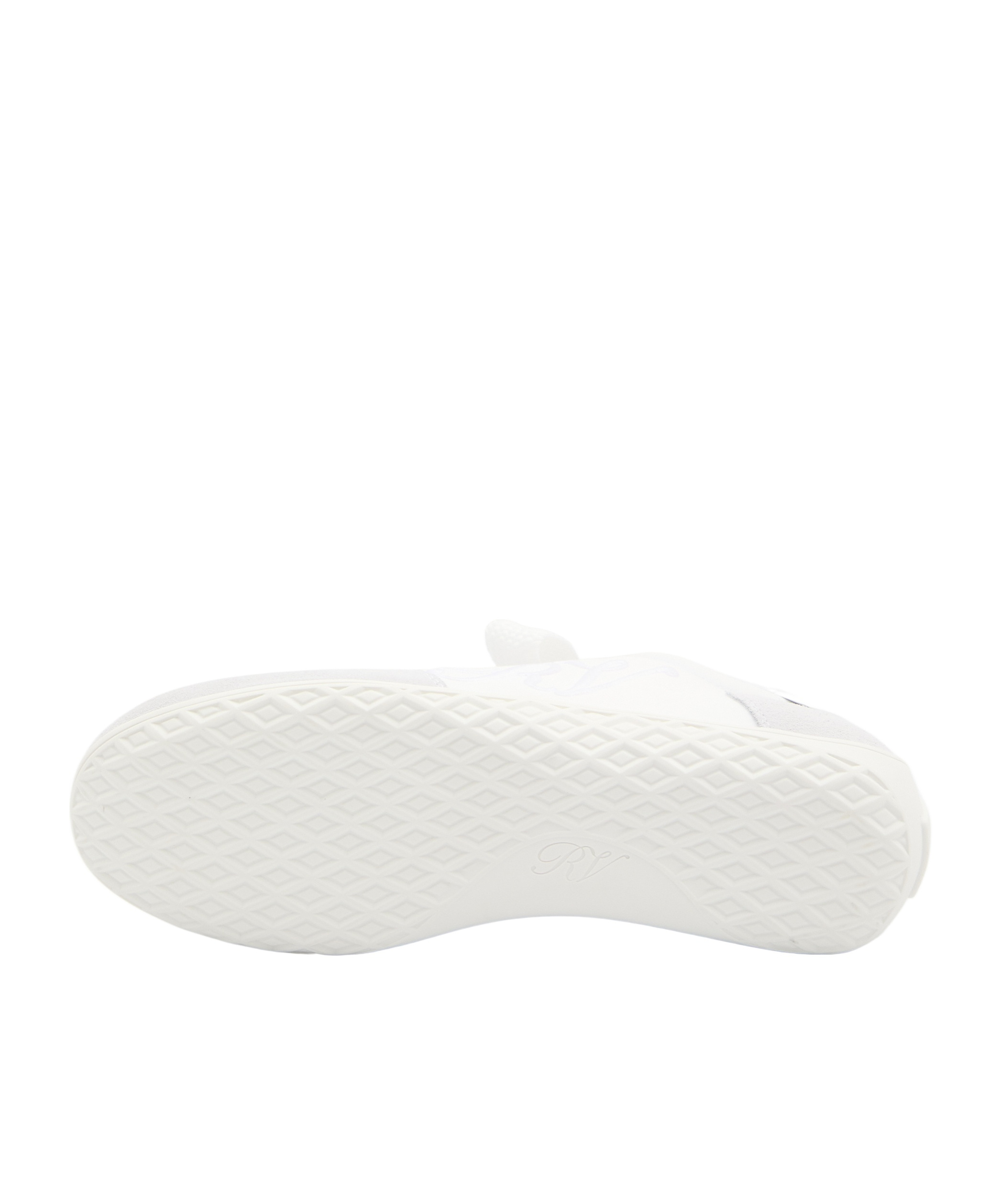 Roger Vivier Viv Suede-trimmed Canvas Sneakers In White