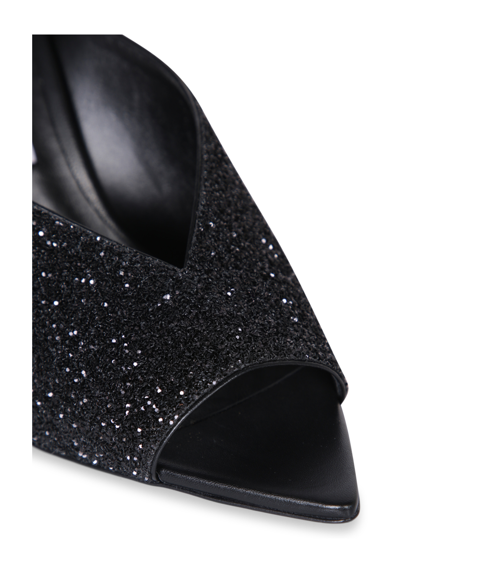Jimmy Choo Maryanne 100 Glittered Mules In Black