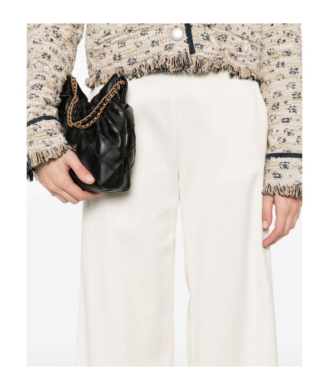 Forte Forte Wide-leg Cotton Trousers With Elastic Waistband