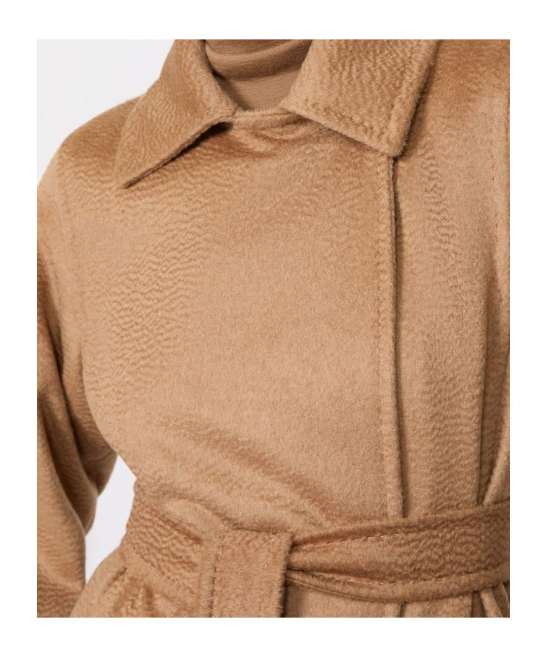 Max Mara Cashmere And Wool Lace Coat In Brown