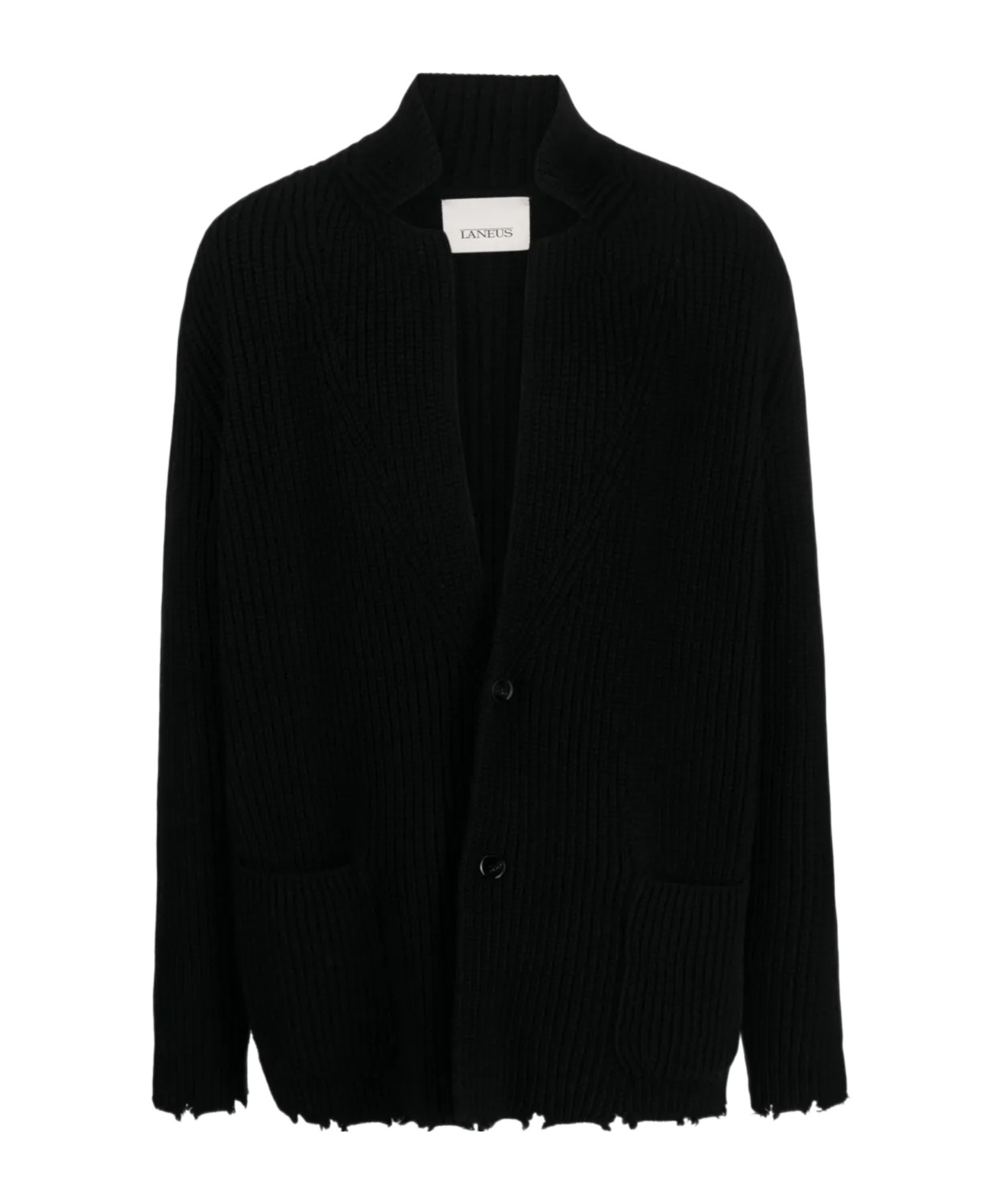 Laneus Distressed-effect Wool Cardigan