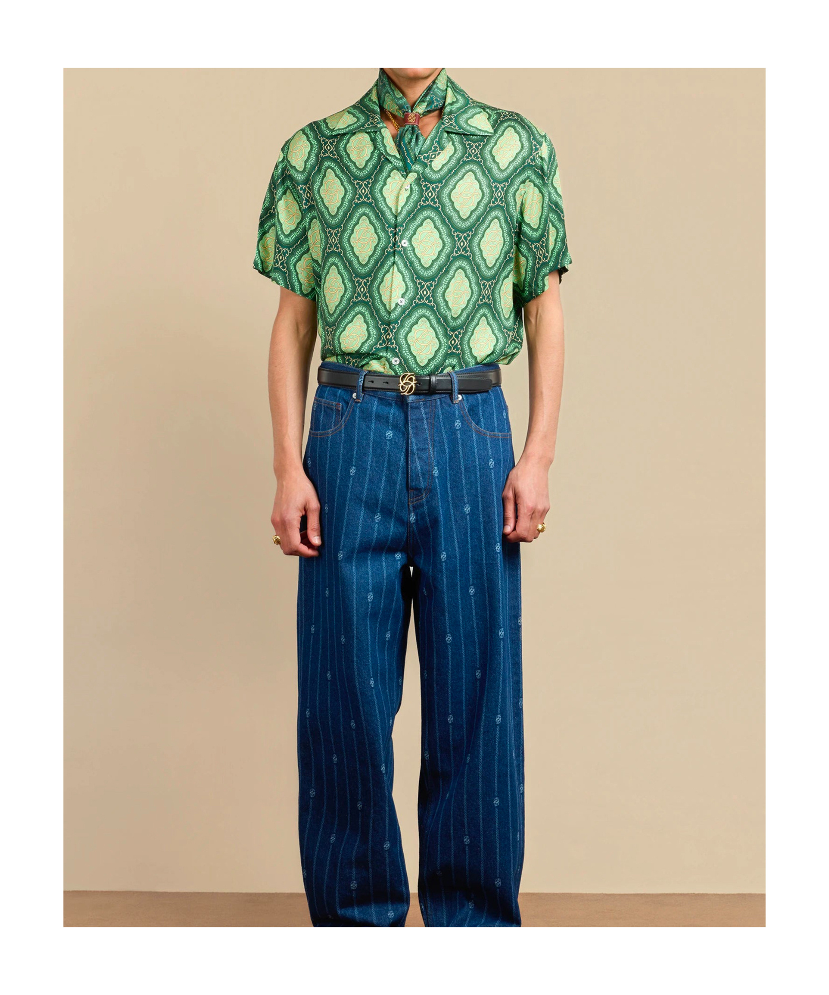 Drôle De Monsieur Short Sleeve Shirt In Green