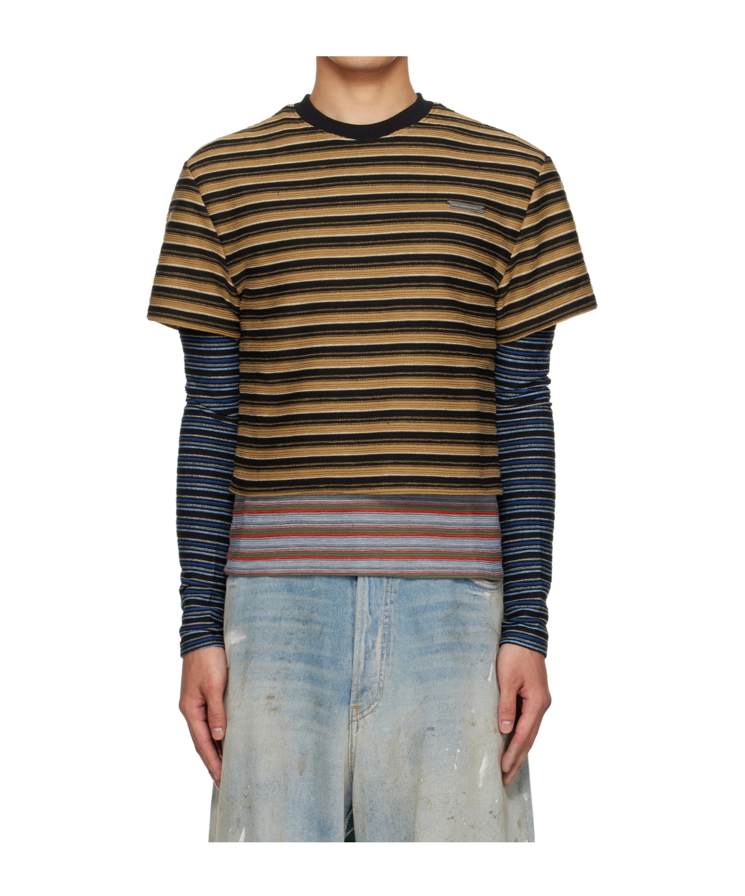 Andersson Bell Striped Long-sleeved T-shirt In Multi