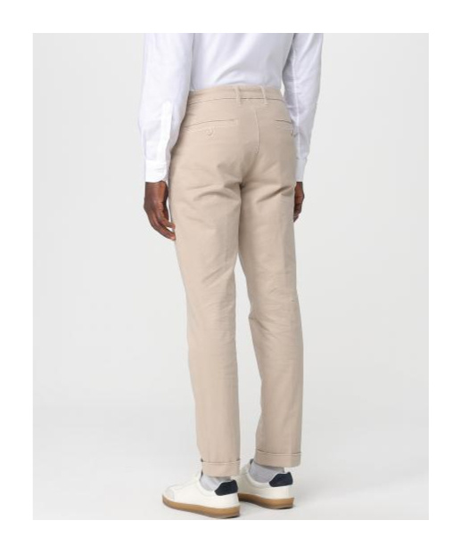 Fay Belt Loop Casual Pants In Brown