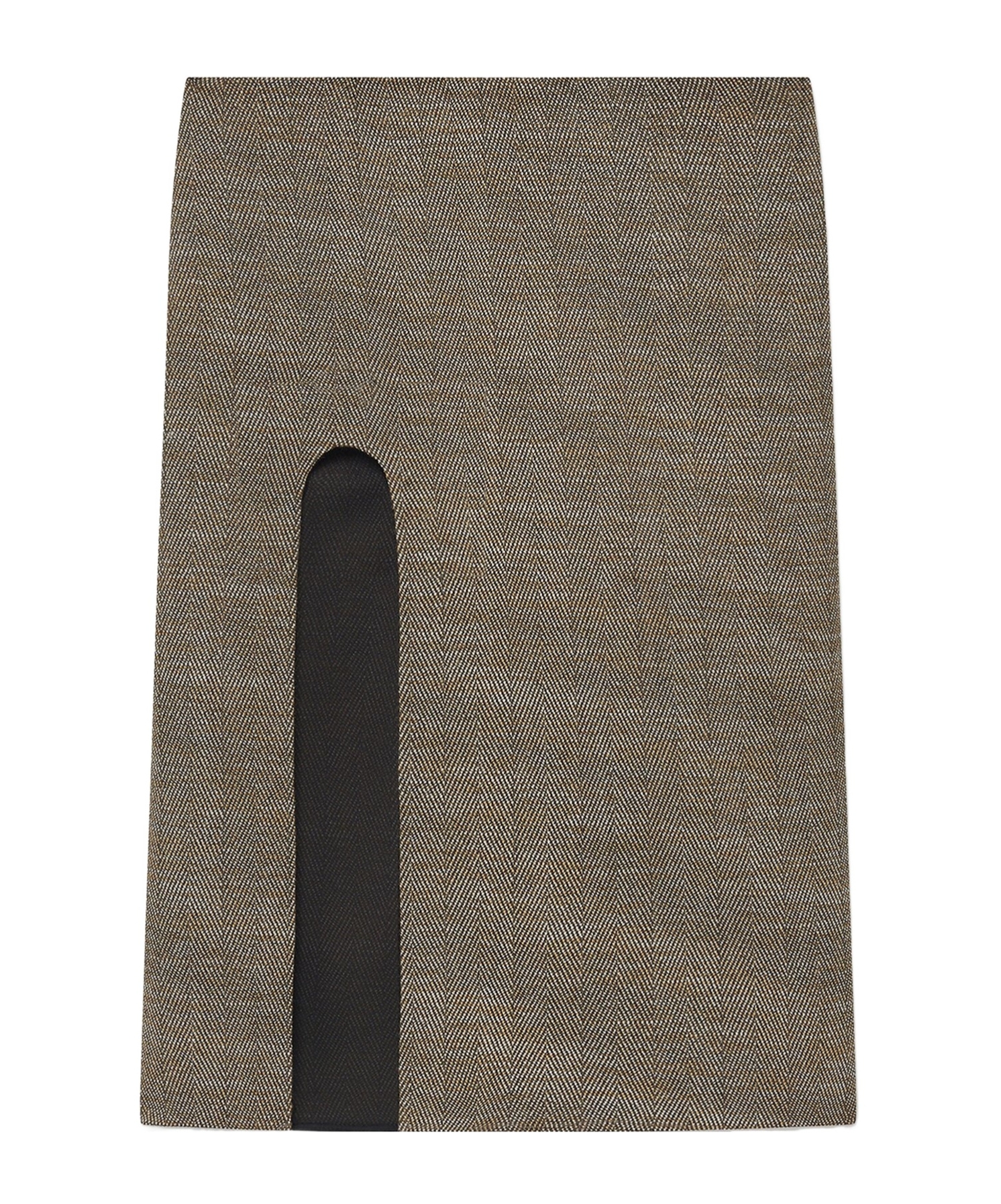 Stella Mccartney Tweed Skirt With Side Slits In Multicolor